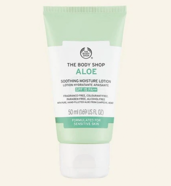 The Body Shop Aloe Soothing Moisture Lotion SPF15 PA++